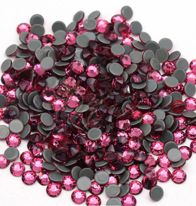 Rose Pink - Glass Hotfix Rhinestones